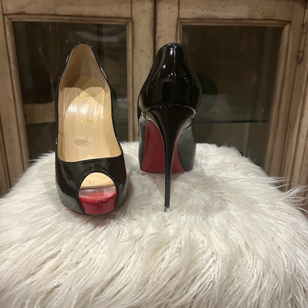 Christian Louboutin Black and Red Stiletto Heels